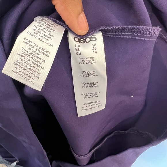 ASOS plus size 14 purple cut out chest area design…. - Picture 4 of 7